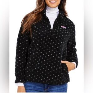 Vineyard Vines Textured Black Teddy Jacket